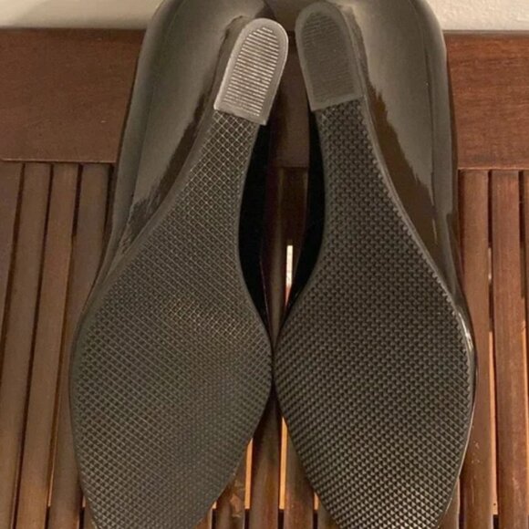 VANELi Ussa Patent Leather Black Mid Wedge - Picture 5 of 7